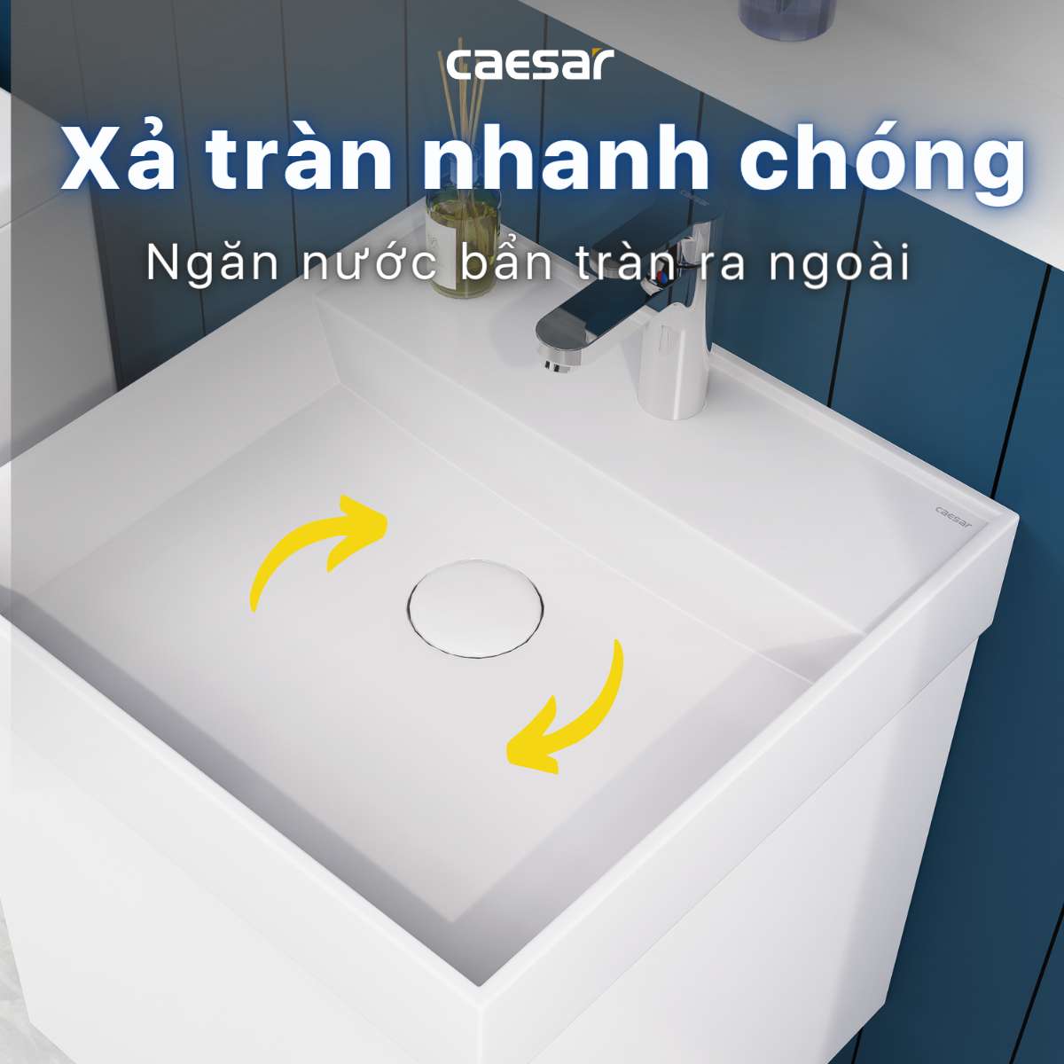 Chậu lavabo đặt bàn Caesar LF5380 - 11