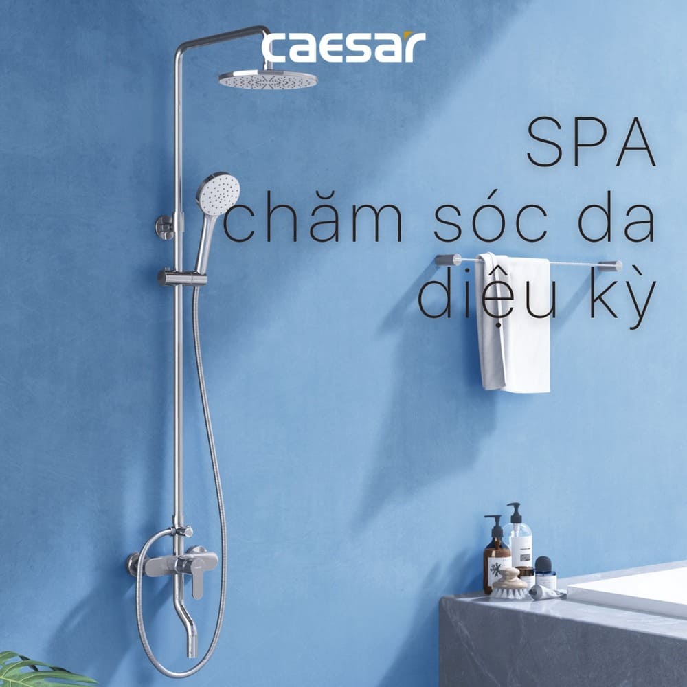 Bộ sen tắm cây nóng lạnh Caesar S578C - 7