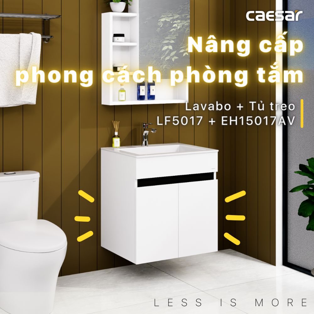 Bộ tủ lavabo Caesar LF5017+EH15017AV - 4