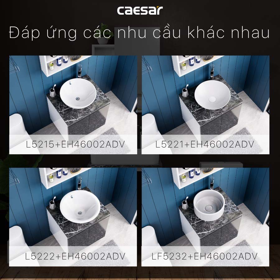 Bộ tủ lavabo Caesar L5262+EH46002ADV - 11
