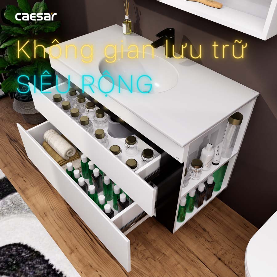 Bộ tủ lavabo Caesar LF5028+EH15028DDRV - 9