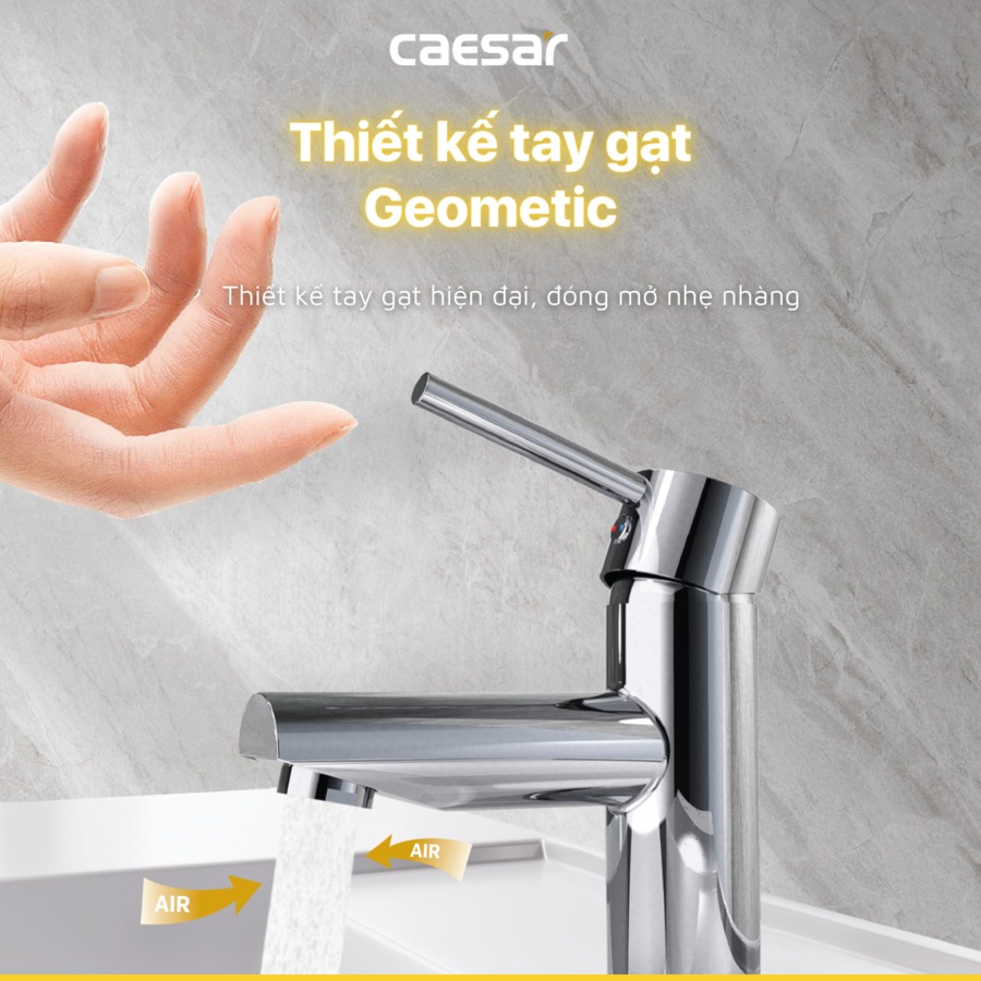 Vòi chậu lavabo nóng lạnh Caesar B350CU - 12