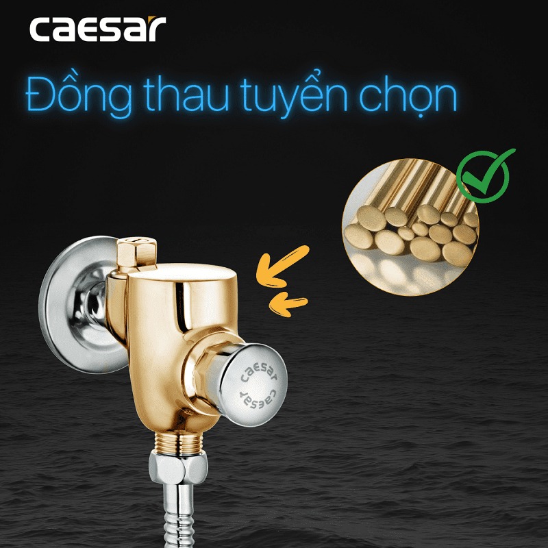 Van xả cơ bồn tiểu nam Caesar BF412G - 15