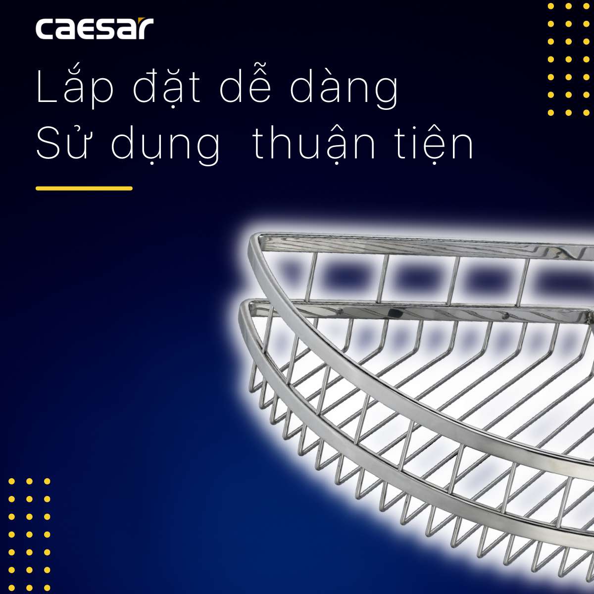 Kệ góc inox Caesar ST823V - 10