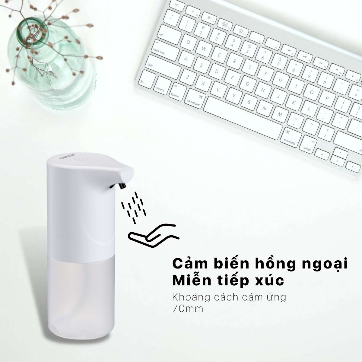 Máy rửa tay tự động dùng pin Caesar A914 - 6