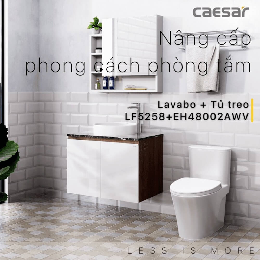 Tủ lavabo Caesar EH48002AWV - 2