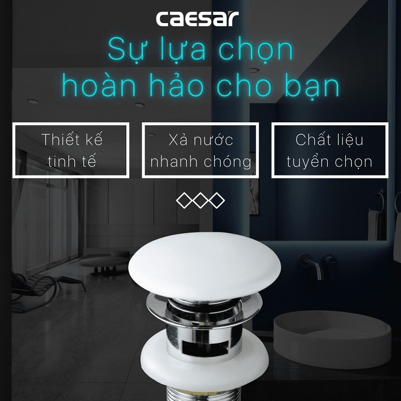 Bộ xả nắp sứ Caesar BF404H - 6