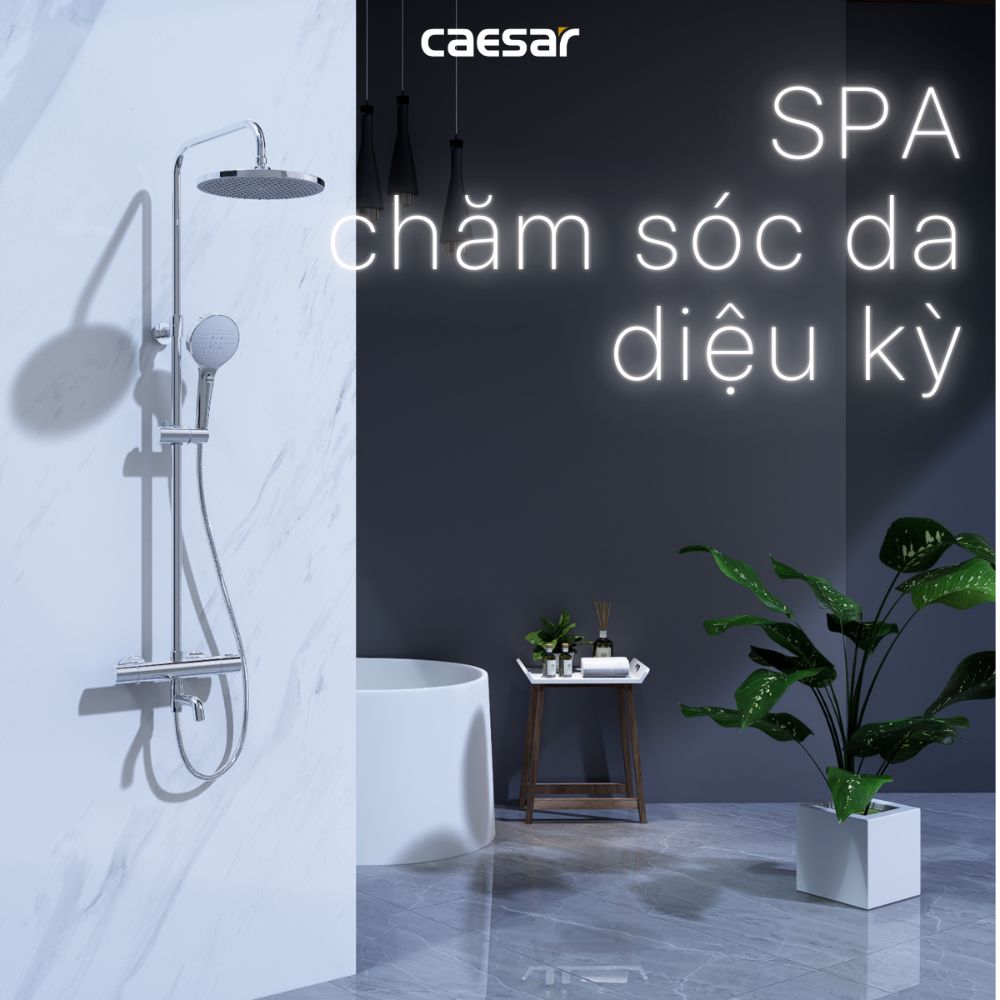 Bộ sen tắm cây nhiệt độ Caesar S1038S - 16