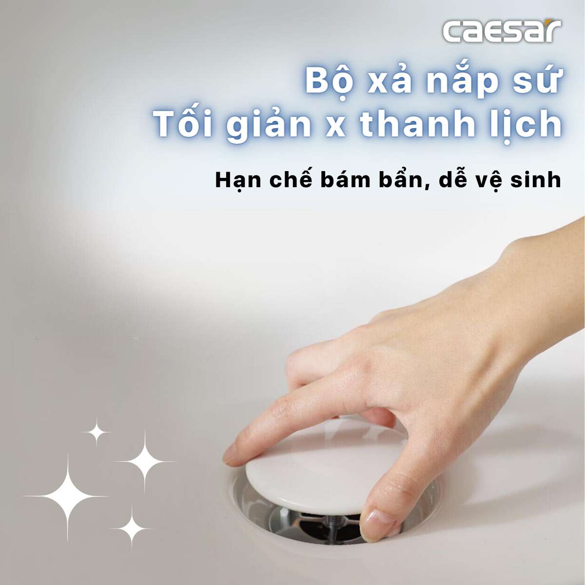 Chậu lavabo dương vành Caesar LF5038 - 9