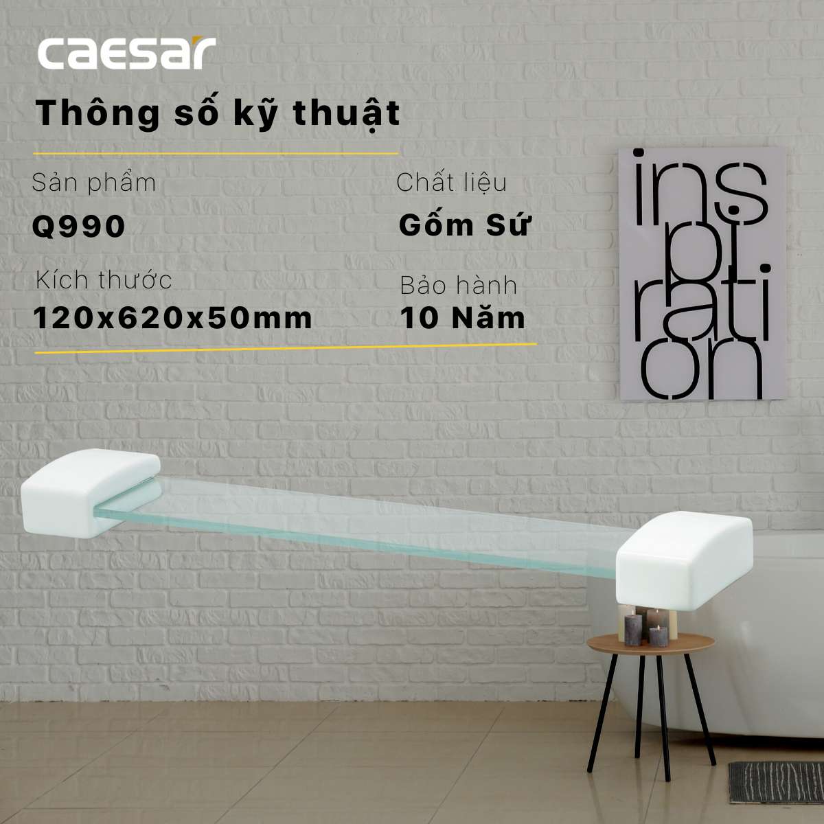 Kệ kính Caesar Q990 - 9