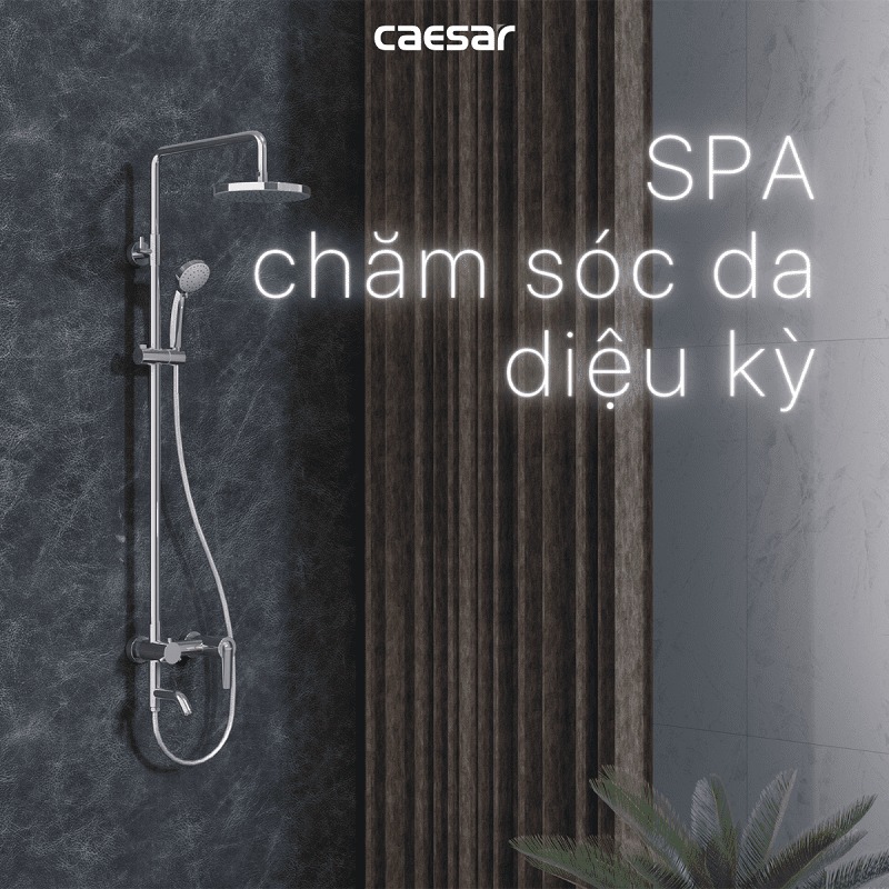 Bộ vòi sen tắm nóng lạnh Caesar S378C - 15