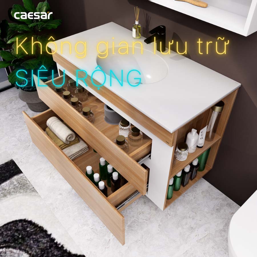 Tủ lavabo Caesar EH15028DDRW7V - 9