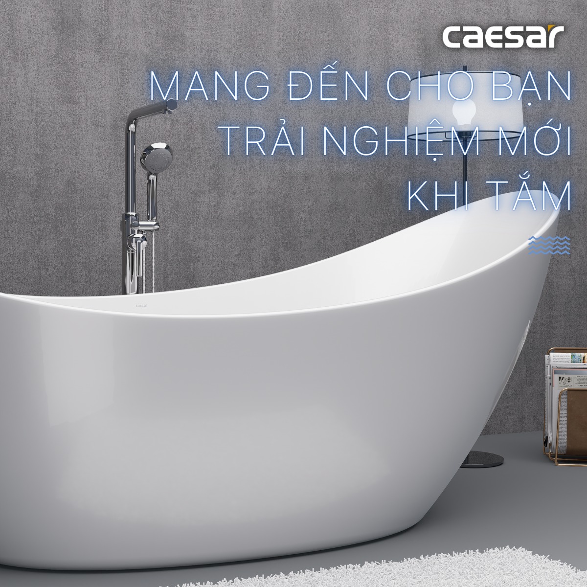 Vòi sen bồn tắm nóng lạnh Caesar AS489C - 13