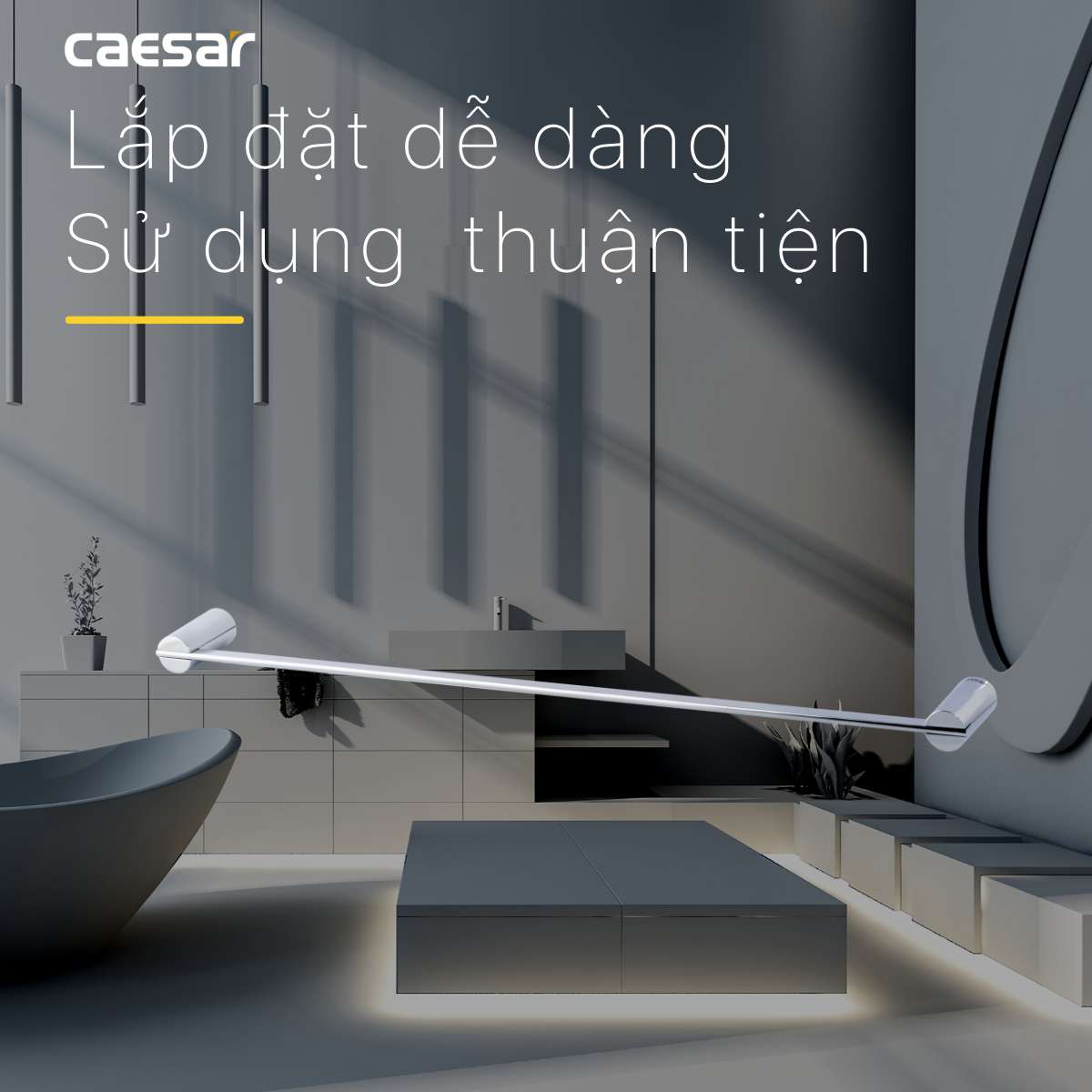 Thanh treo khăn Caesar Q8301 - 12