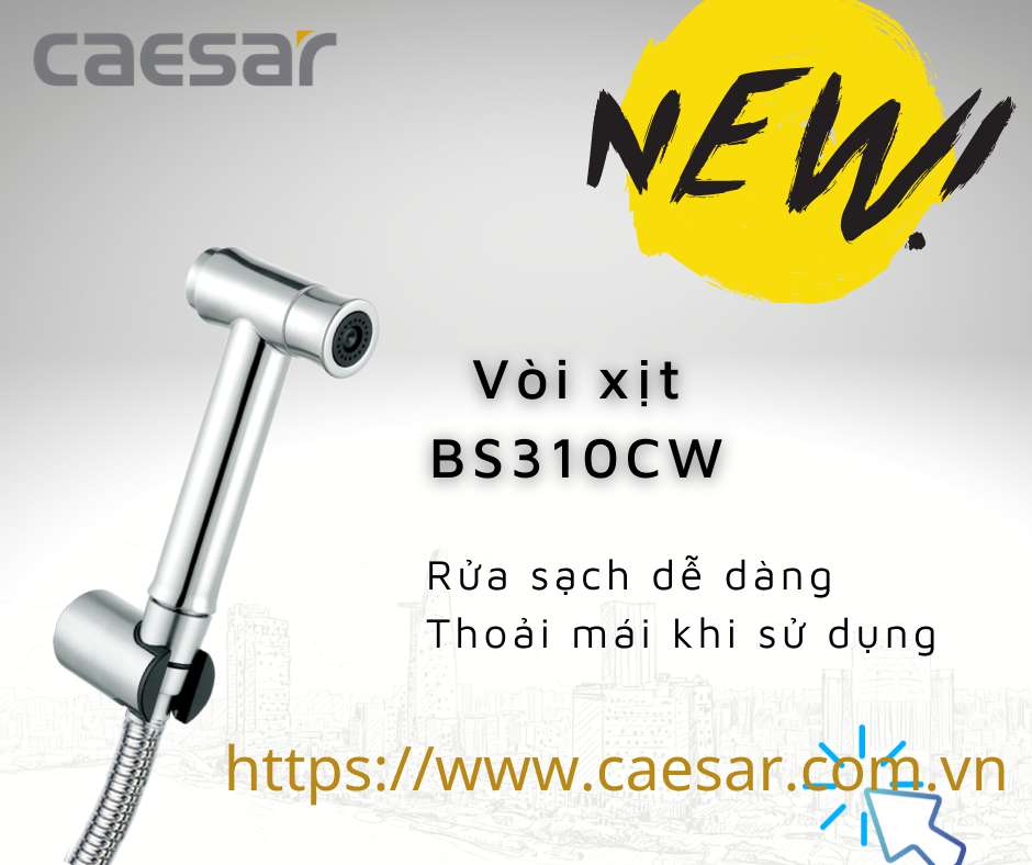 Vòi xịt vệ sinh Caesar BS310CW - 14
