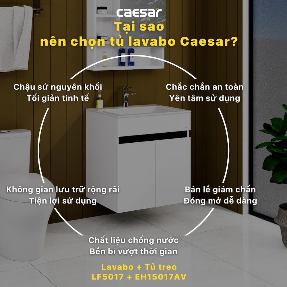 Tủ lavabo Caesar EH15017AV - 4