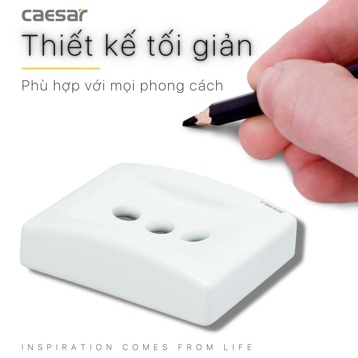 Giá đựng bàn chải răng Caesar Q993 - 7