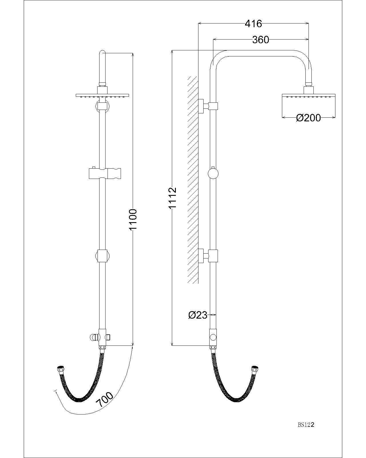 Sen cây tắm đứng Caesar BS122 - 17