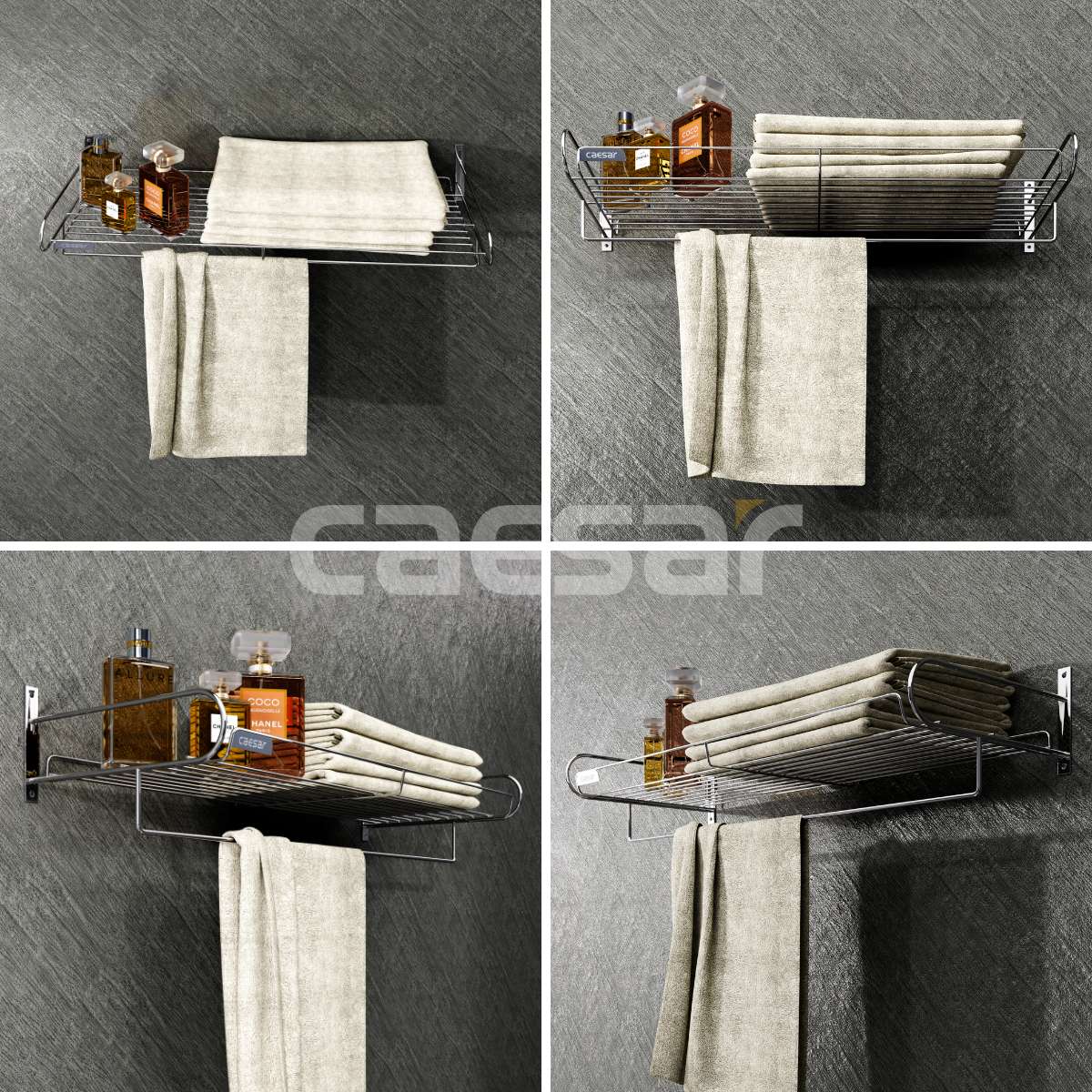 Kệ treo khăn inox Caesar ST834V - 8