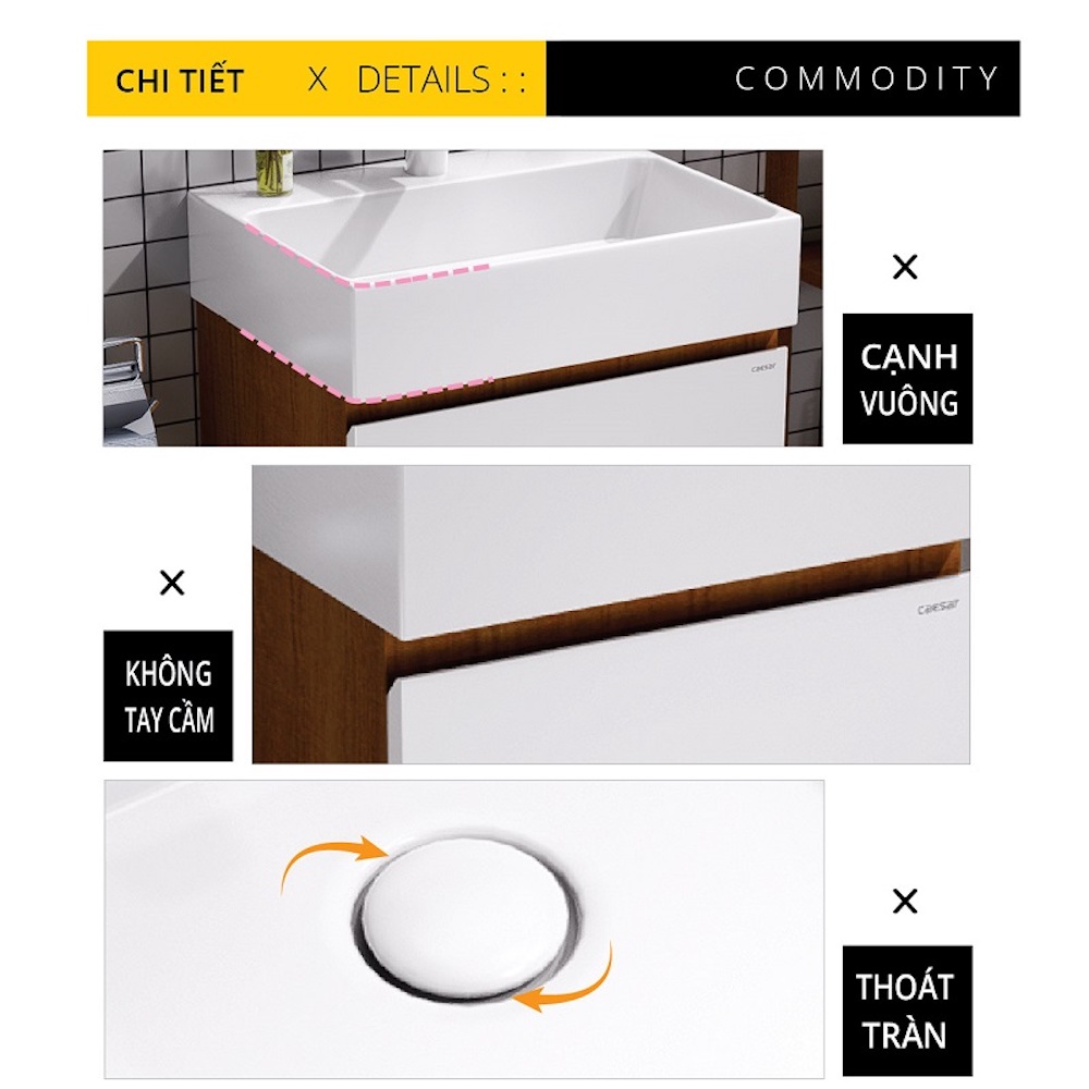 Tủ lavabo Caesar EH05259AWV - 12