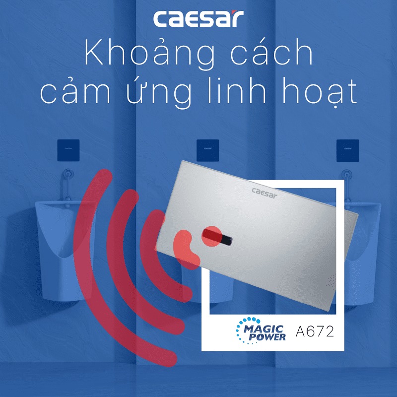 Van xả cảm ứng bồn tiểu nam Caesar A672 - 7