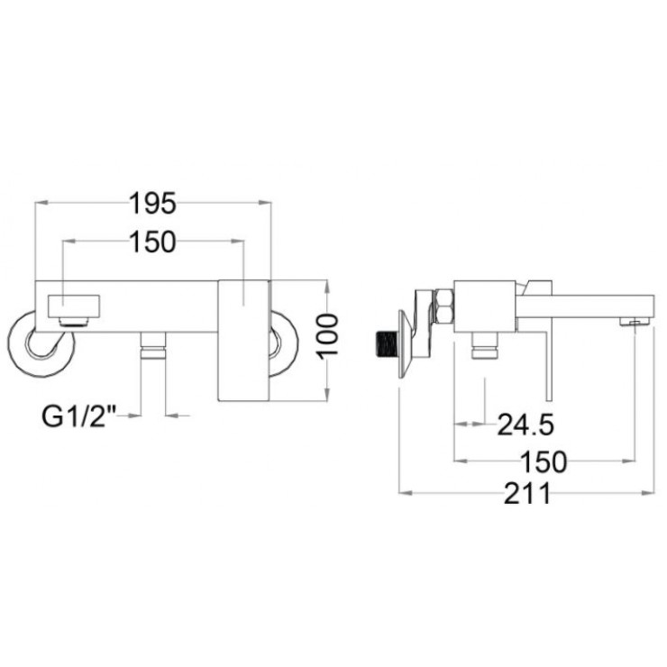 Bộ vòi sen tắm nóng lạnh Caesar S843C - 11