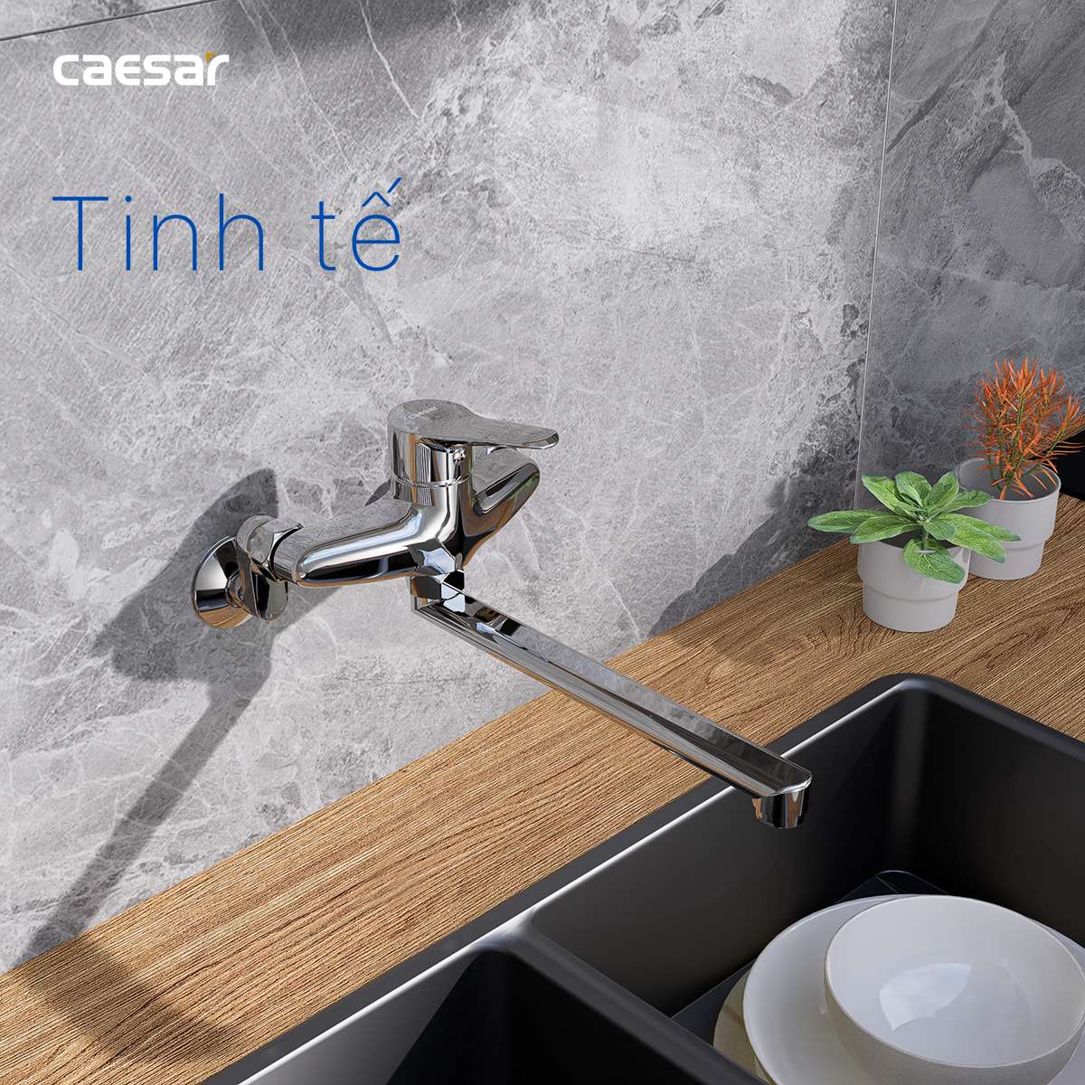 Vòi bếp nóng lạnh Caesar K540C - 22