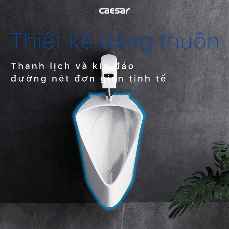 Bồn tiểu nam treo tường thoát ngang Caesar U0233 - 8