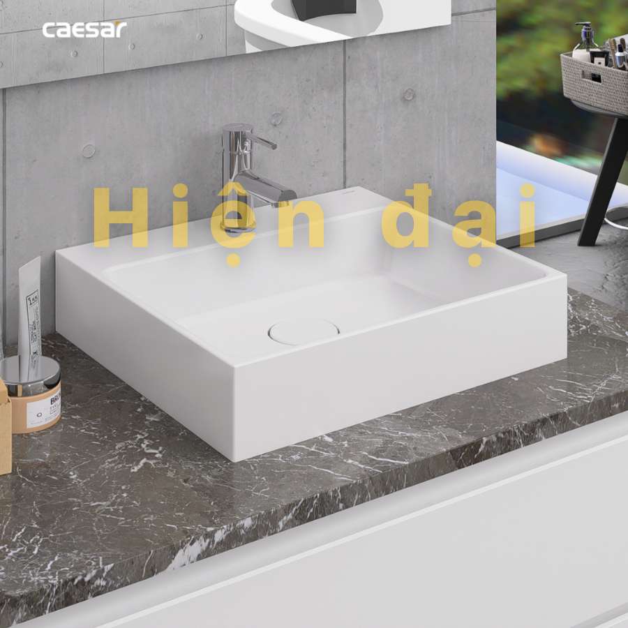 Chậu lavabo đặt bàn Caesar LF5257 - 18