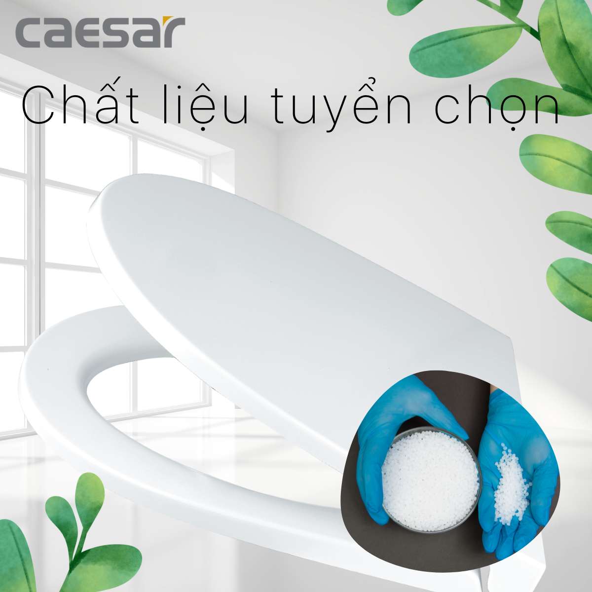 Nắp bồn cầu đóng êm Caesar MU235 - 7