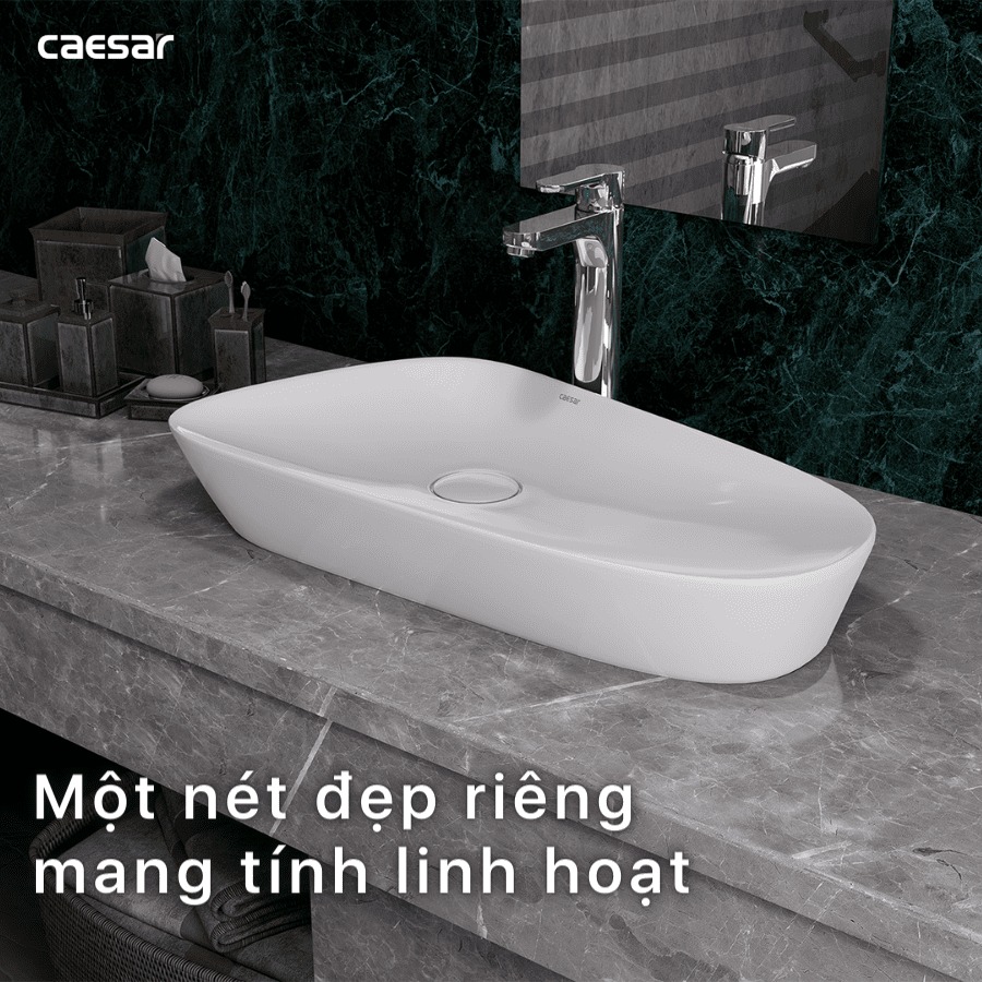 Chậu lavabo đặt bàn Caesar LF5260 - 13