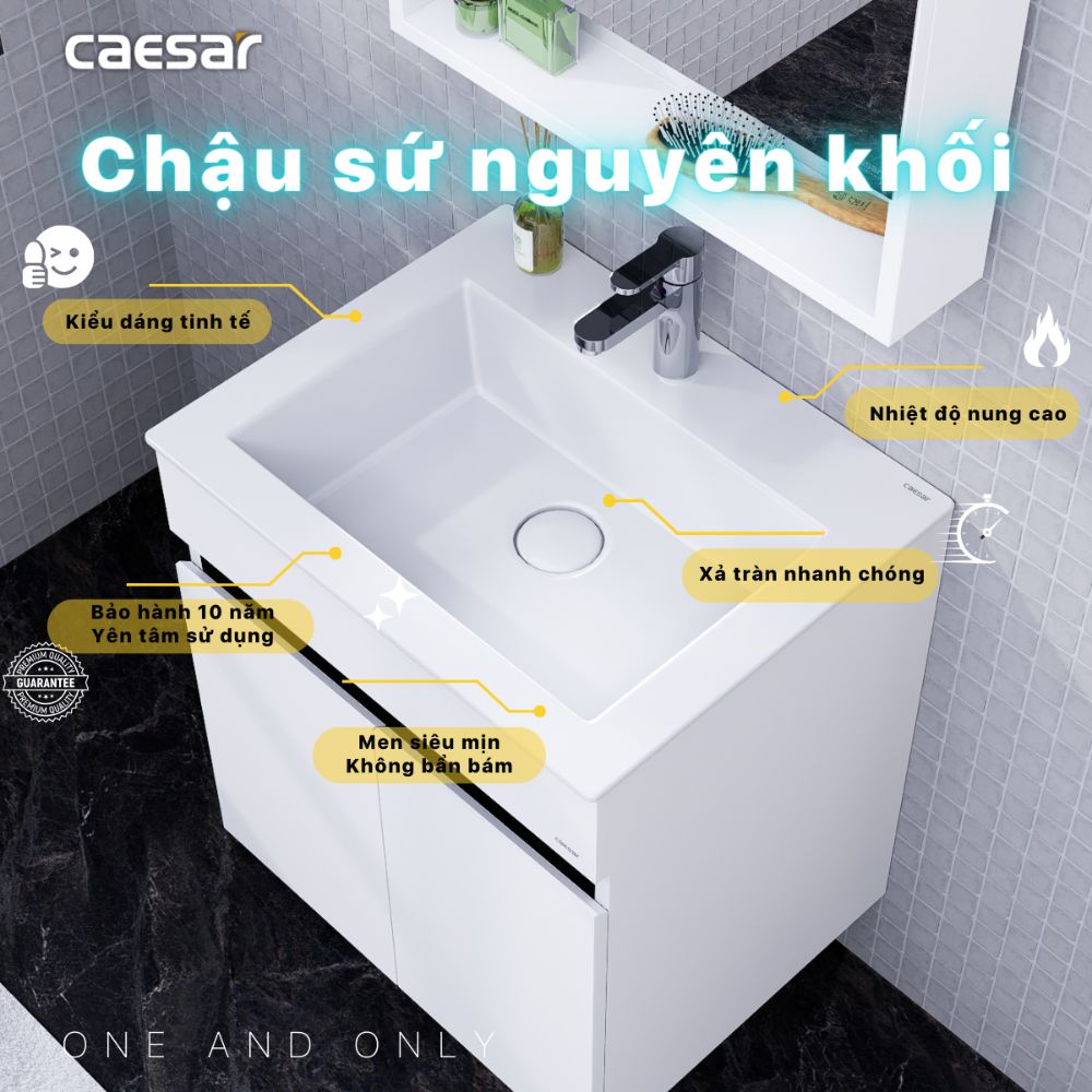 Bộ tủ lavabo Caesar LF5017+EH15017AV - 6