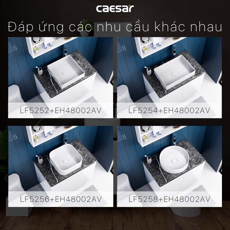 Bộ tủ lavabo Caesar L5262+EH48002AV - 12