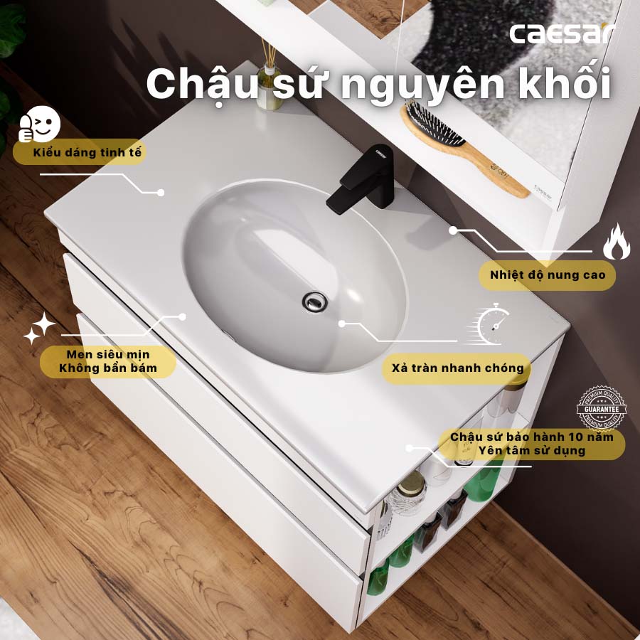 Tủ lavabo Caesar EH15028DDRV - 6