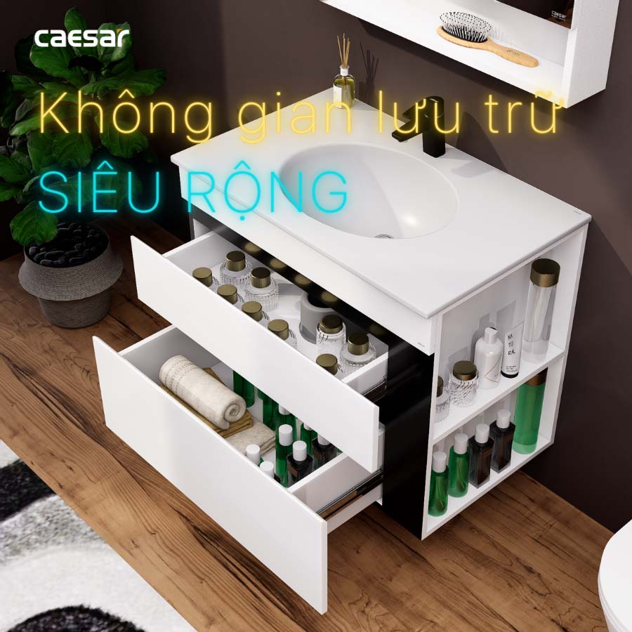 Bộ tủ lavabo Caesar LF5026+EH15026DDRV - 8