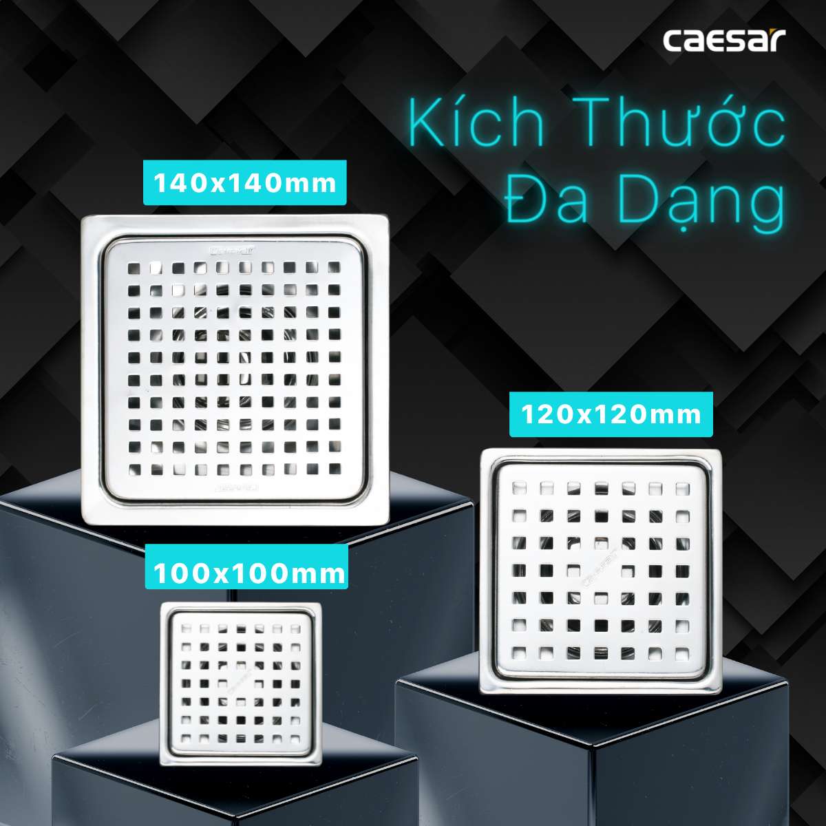 Phễu thoát sàn Caesar ST1010B - 7