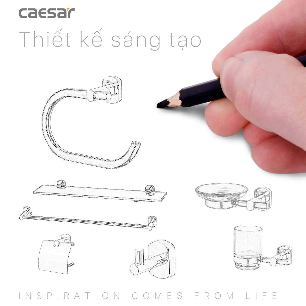 Vòng treo khăn Caesar Q7305V - 8