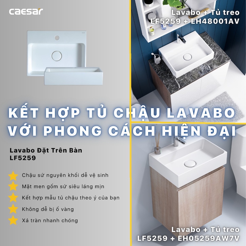 Tủ lavabo Caesar EH05259AW7V - 10