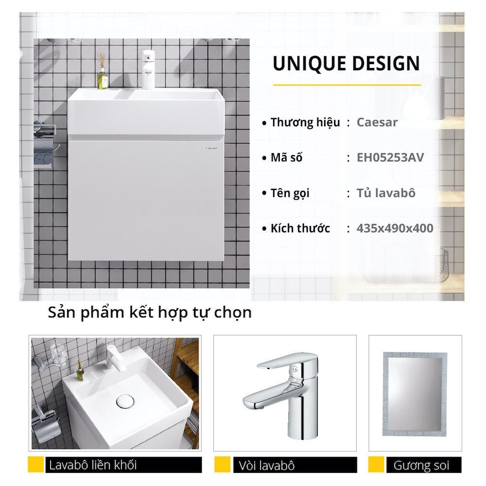 Tủ lavabo Caesar EH05253AV - 10