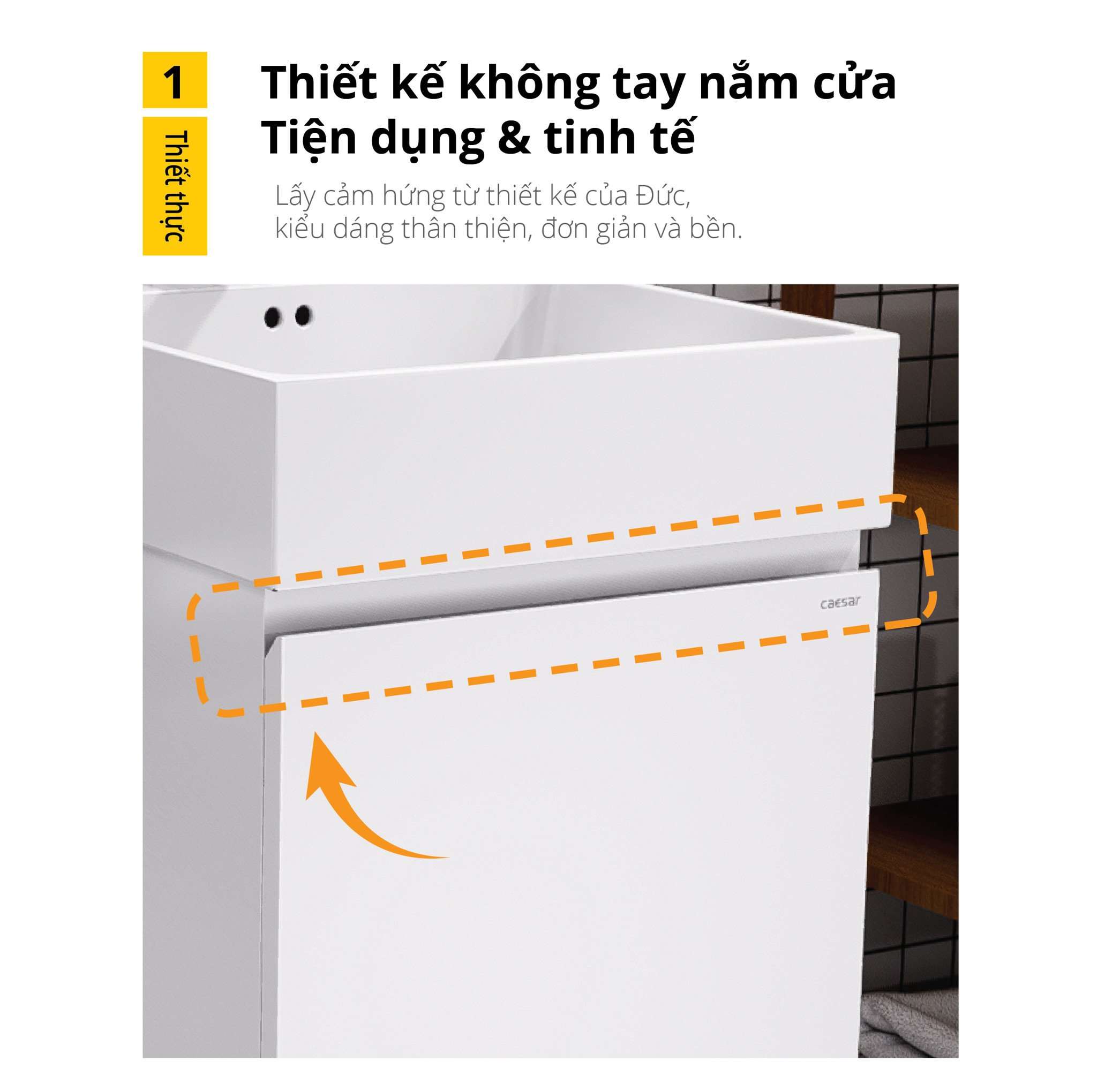 Bộ tủ lavabo Caesar LF5263+EH05263AV - 8