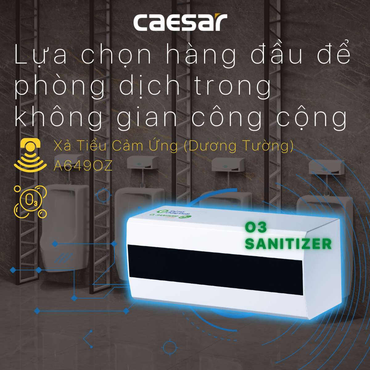 Van tiểu cảm ứng tạo ozon dùng điện Caesar A649OZ - 2