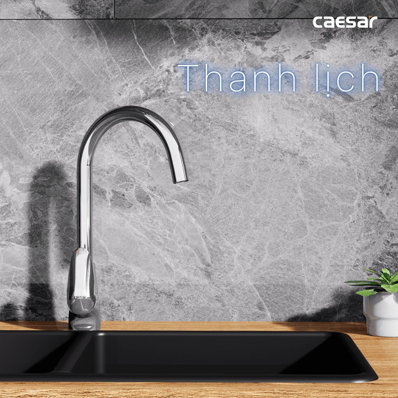 Vòi bếp nóng lạnh Caesar K815C - 17