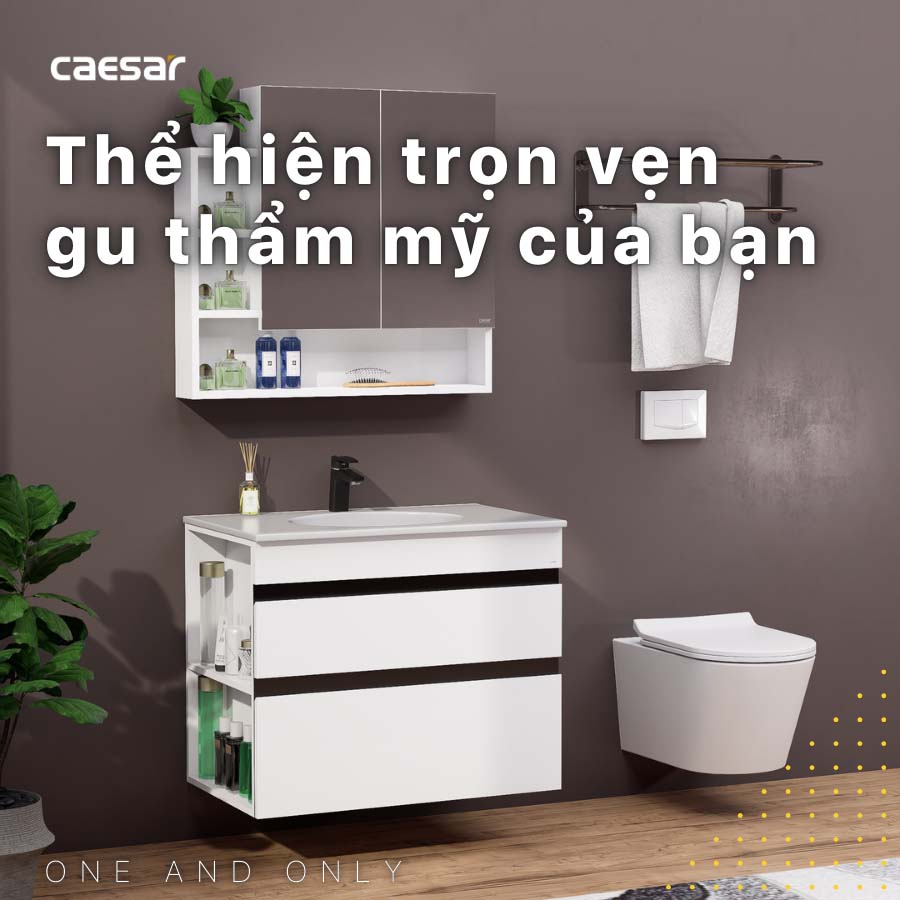 Bộ tủ lavabo Caesar LF5026+EH15026DDLV - 5