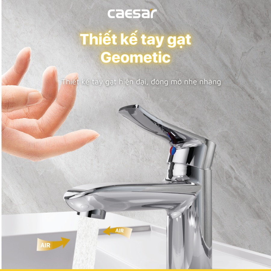 Vòi chậu lavabo nóng lạnh Caesar B490CP / B490CU - 19