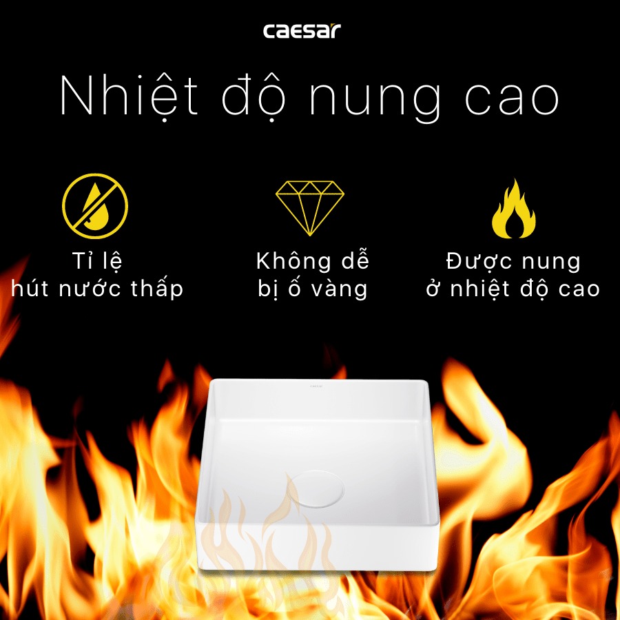 Chậu lavabo đặt bàn Caesar LF5252 - 13