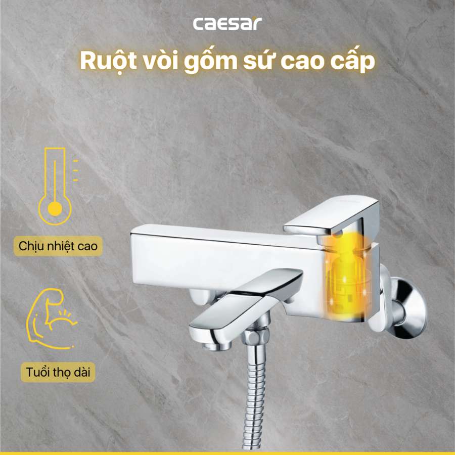 Bộ vòi sen tắm nóng lạnh Caesar S553C - 13