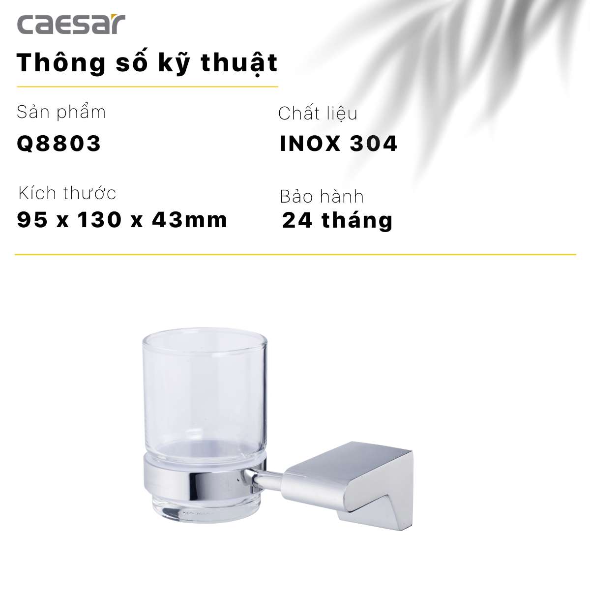 Kệ để bàn chải răng Caesar Q8803 - 13