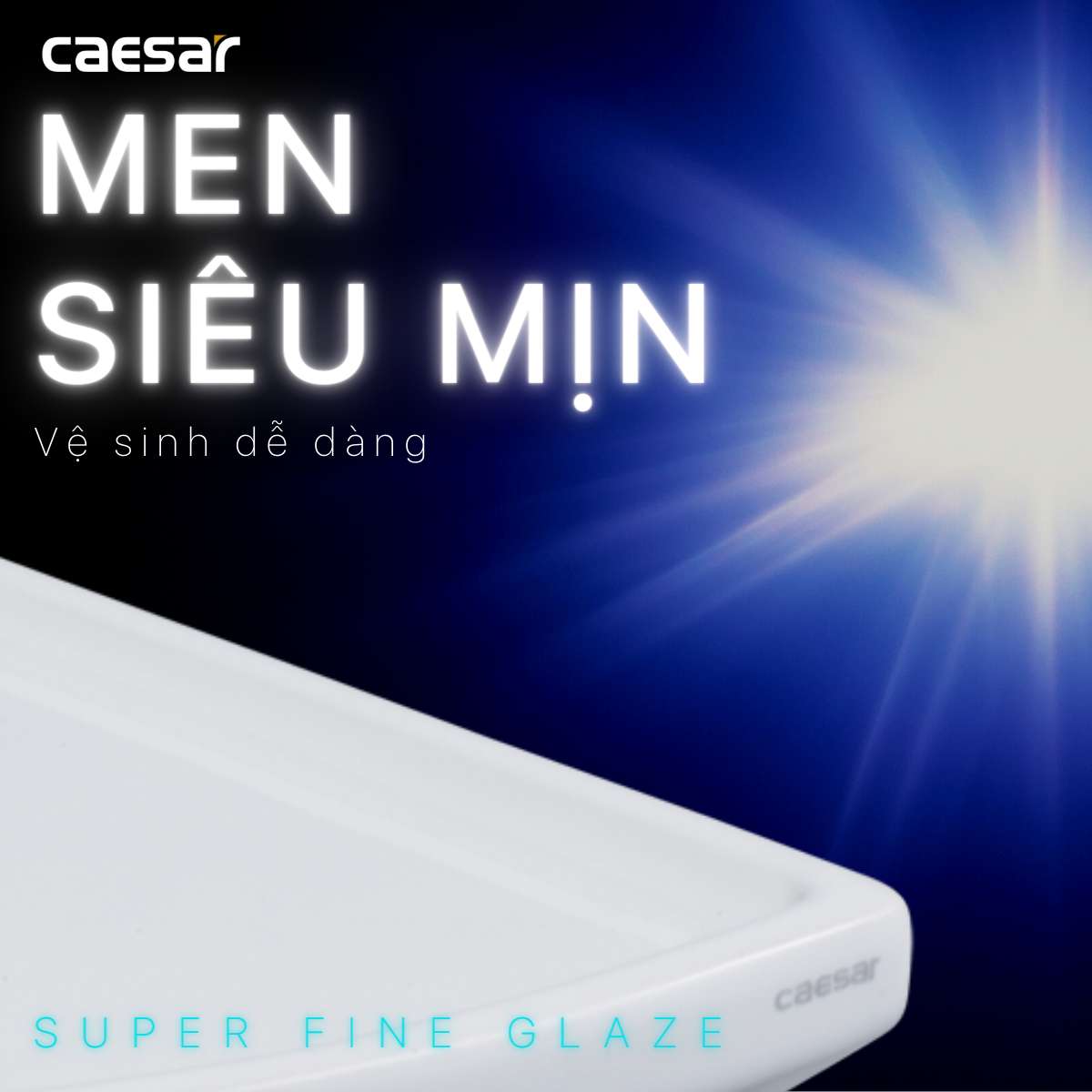Kệ góc sứ Caesar Q999 - 5