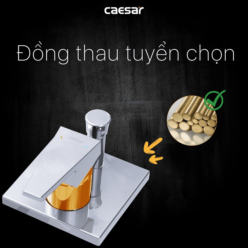 Sen tắm âm tường nóng lạnh Caesar BS641 - 14