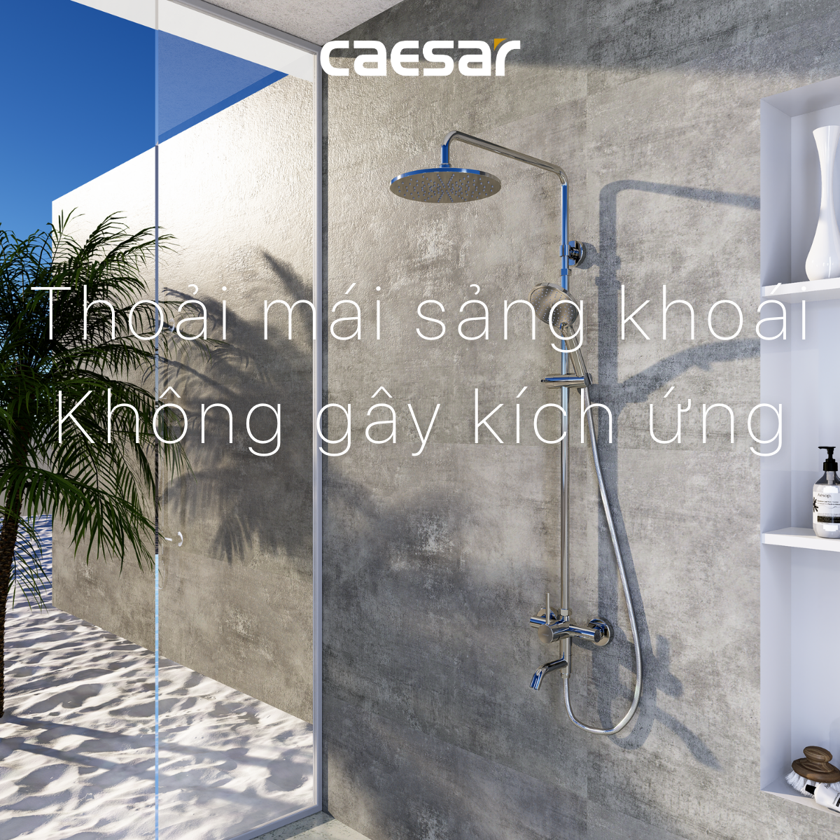 Bộ sen tắm cây nóng lạnh Caesar S338C - 11